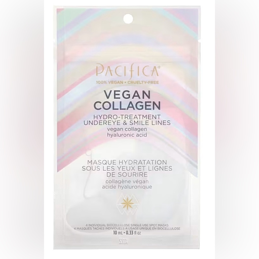 🆕 Pacifica Vegan Collagen Hydro-Treatment Masks - White and Gold